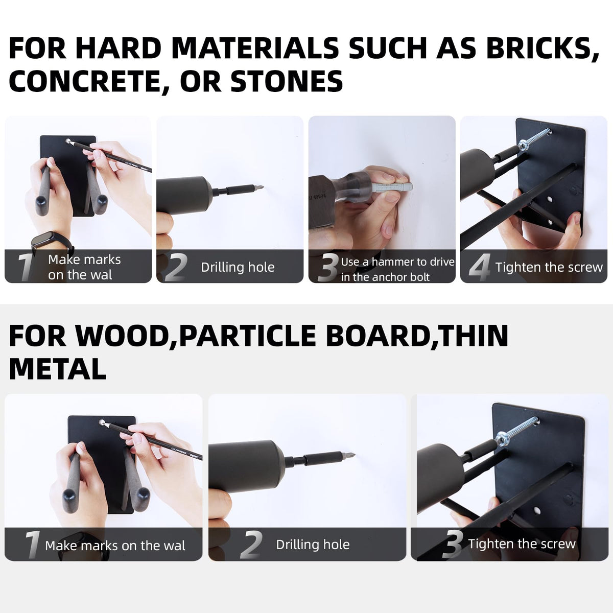 FancyEagle installation screws included for secure mounting on solid walls.