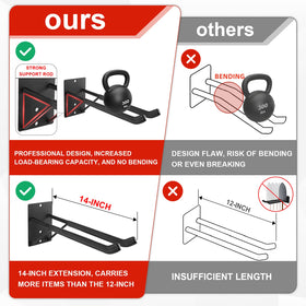 FancyEagle wall-mounted garage hook display ideal for organized tool storage.