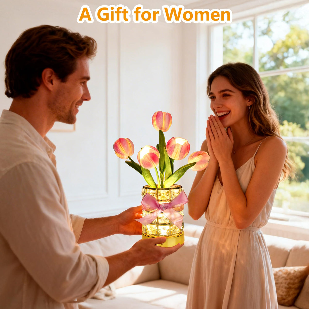 FancyPlus three-light modes with easy touch control for reading or relaxing.
