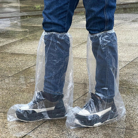 Fancystyle clear overshoes provide quick, easy-on protection against dirt in home or work settings
