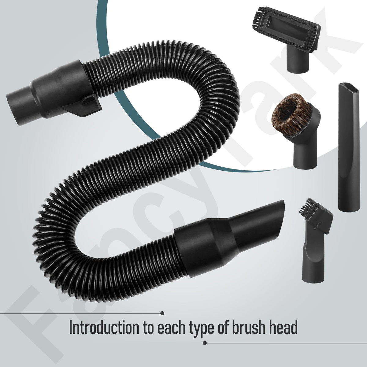 FancyTark internal-storage hose keeping attachments organized