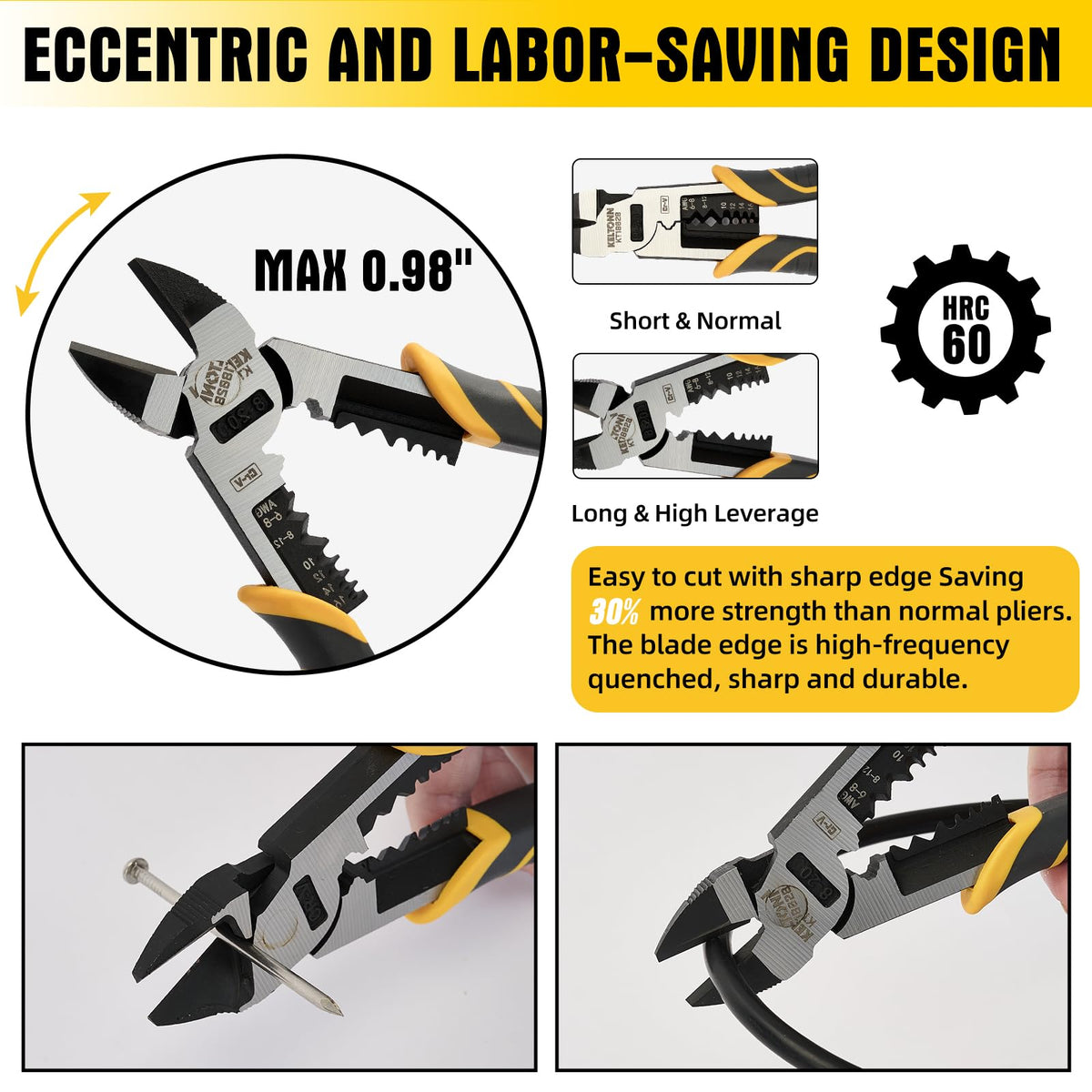 Fancytool 8-inch 4-in-1 tool showcasing ergonomic design.