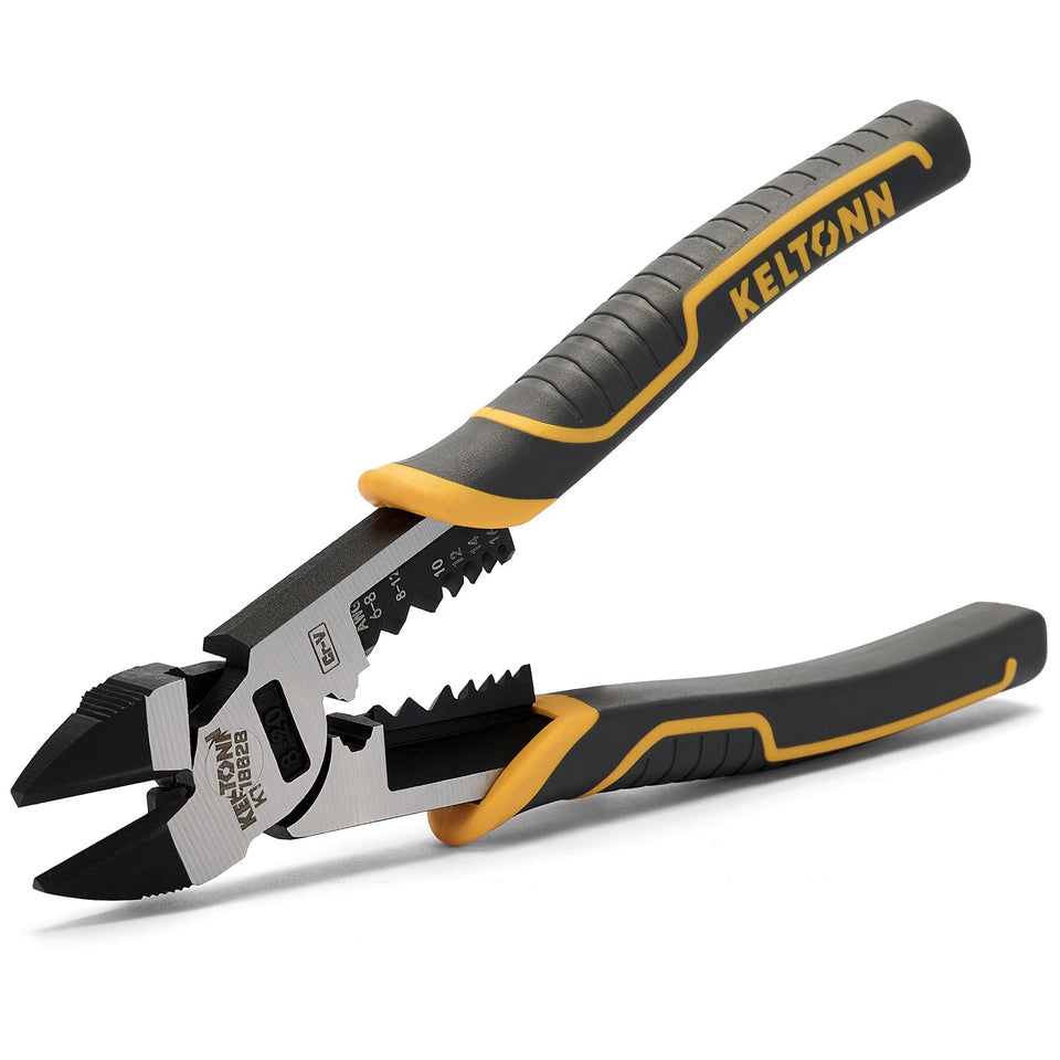 Fancytool diagonal pliers cutting copper wires with precision for efficient electrical tasks.