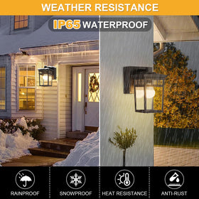 FANDBO bronze-finish-outdoor-light adds classic curb appeal to homes.