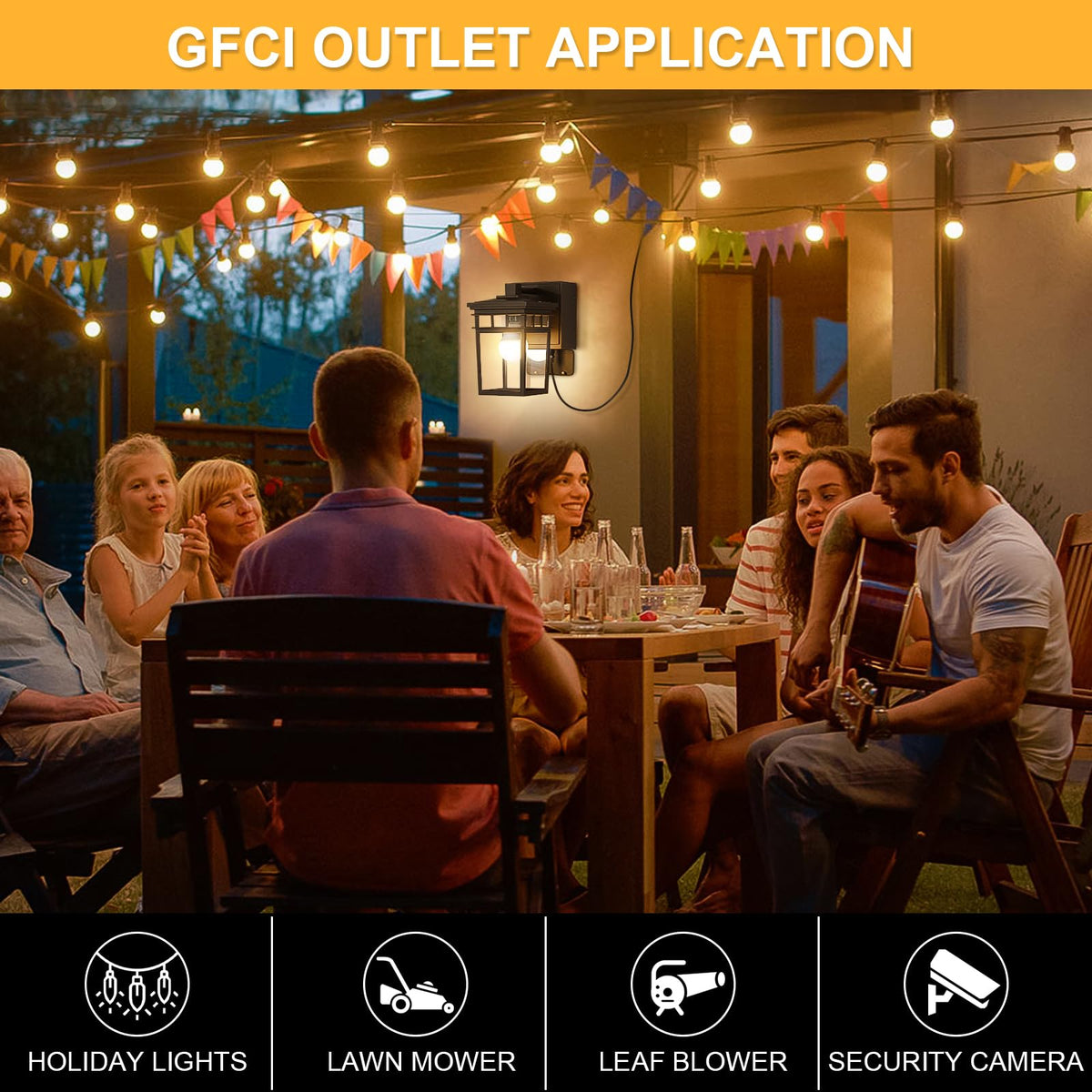 FANDBO bulb-included-outdoor-light ships with a 9W LED bulb.