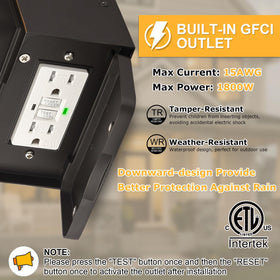 FANDBO dusk-to-dawn-outdoor-light automatically lights at night for convenience.