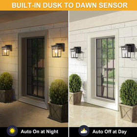 FANDBO waterproof-exterior-light features tempered glass for clear illumination.