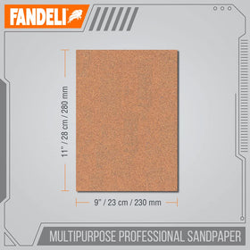 Fandeli 36027 sandpaper on wood and drywall prep tasks.