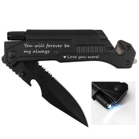 Fanfoobi pocket knife with clip for easy carry and quick access.