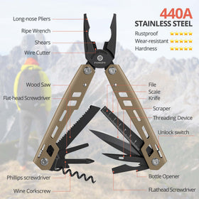 Fangfo needle-nose pliers demonstrate precise grip for on-site repairs.