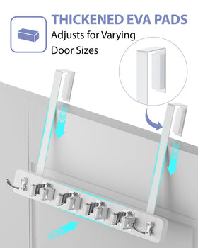 FANGSUN horn-hooks provide extra space for brushes and towels.