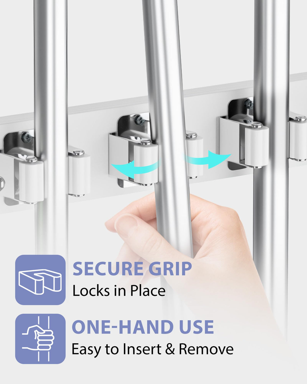 FANGSUN wooden rack with warm finish complements decor while organizing tools.