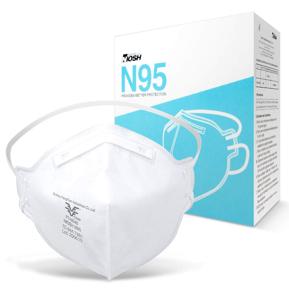 FANGTIAN N95 mask front view shows a secure seal for comfort.