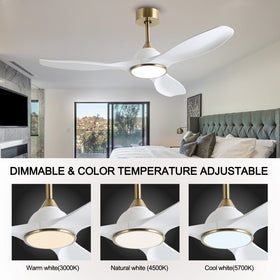 Fanliving DC motor delivers energy efficiency and smooth airflow.