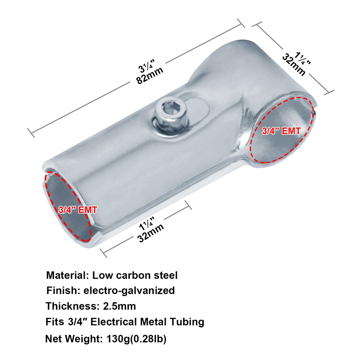 Fanmao adapter shims for 1/2in EMT enable flexible layout on mixed piping