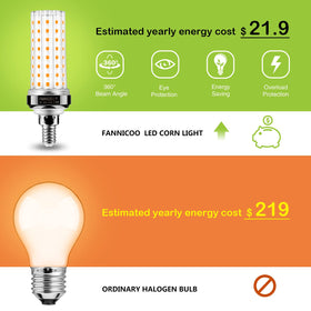 FanNicoo E12 base installation-friendly bulb fits common lamps.