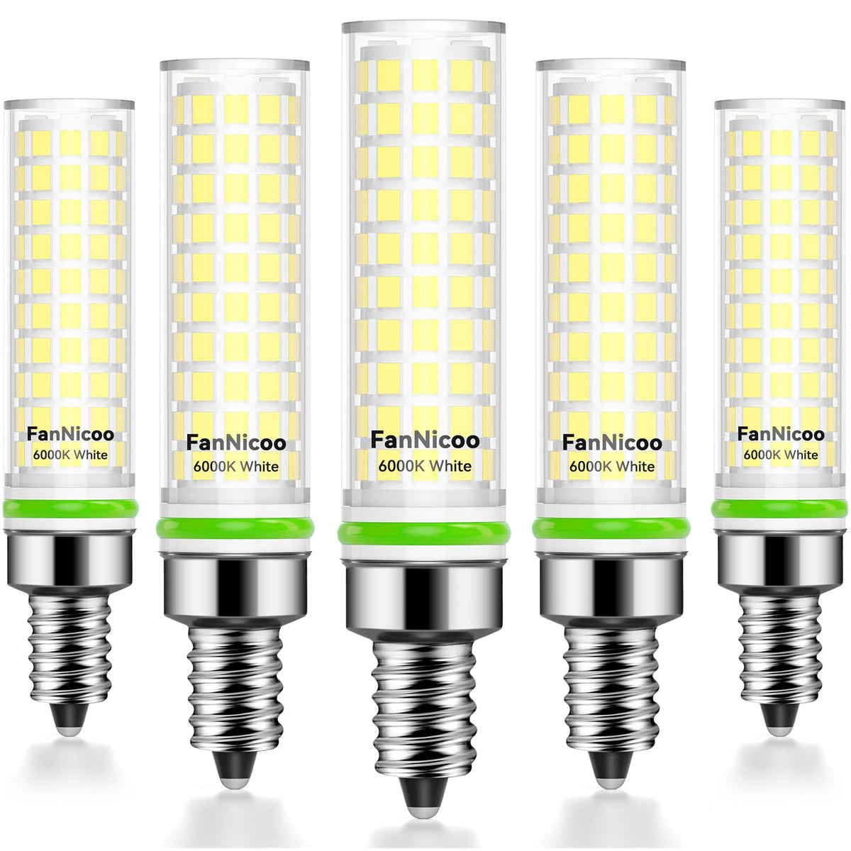 FanNicoo E12 LED bulb 1200lm 6000K bright daylight for energy-efficient lighting