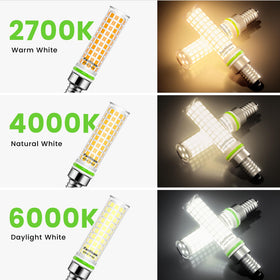 FanNicoo E12 LED candle-light bulb in a ceiling fan light