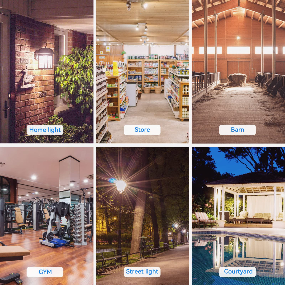 FanNicoo street and patio lighting enhances outdoor visibility and safety.