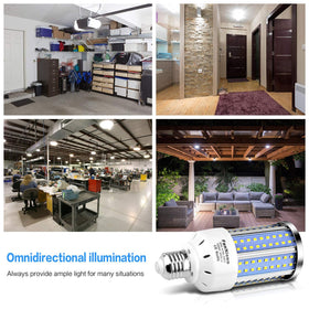 FanNicoo installation-ready corn lights for warehouse and garage