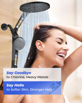 FanpBow year-long shower solution with 3–4 months per cartridge.