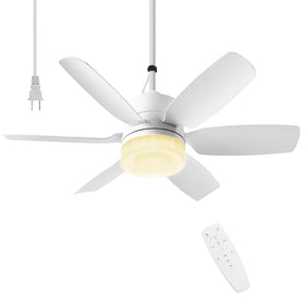Fanspex 20.5-inch ceiling fan with outdoor light ideal for gazebos.