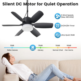 Fanspex 20.5-inch fan balances airflow in small outdoor spaces.