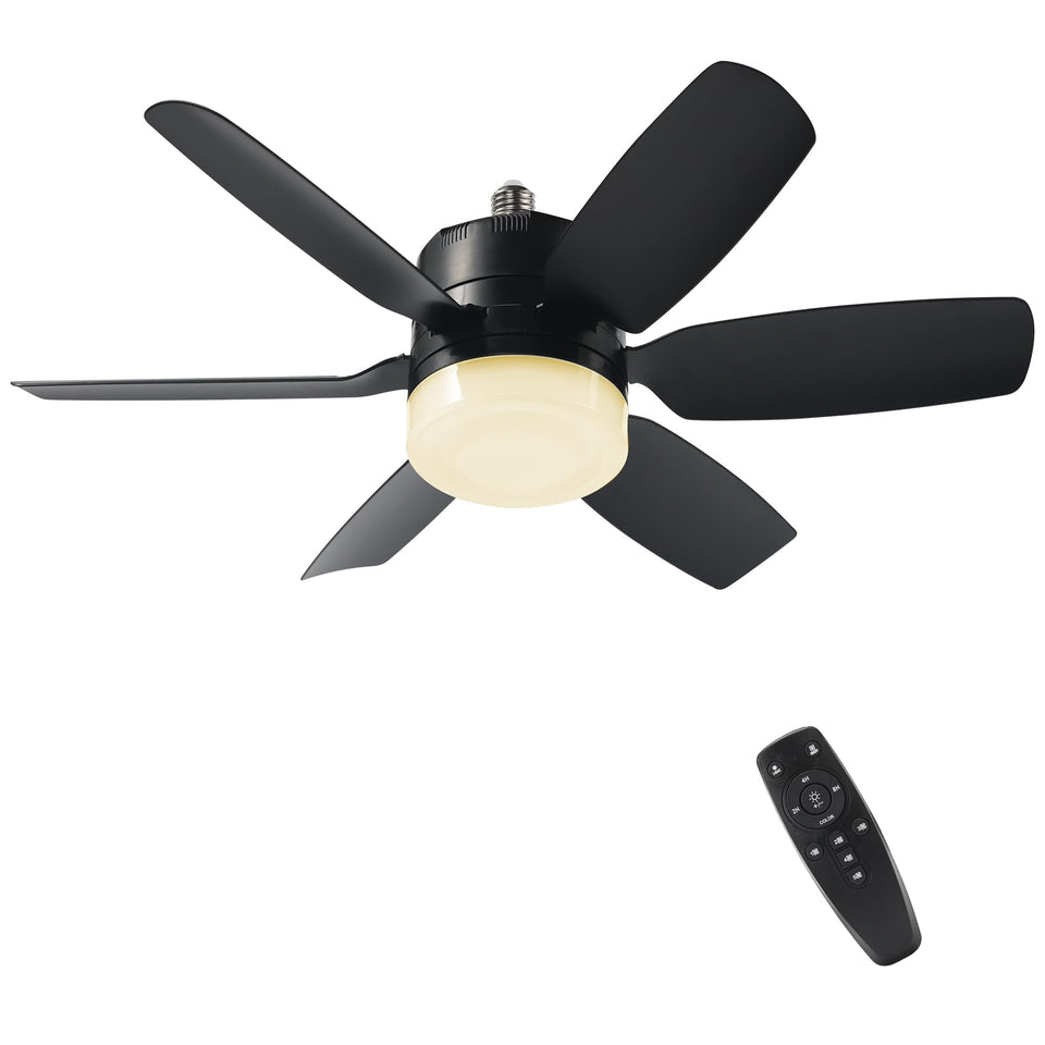 Fanspex 20.5-inch ceiling fan light viewed from the angled front for room cooling