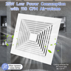 Fanspex 26W design lowers energy use compared to higher-watt models.