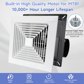 Fanspex thermally protected motor enhances reliability and longevity.