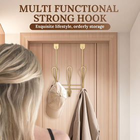 FantasHome laundry room rack for towels and accessories over door.