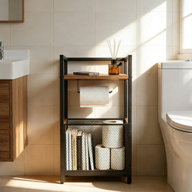 Fantersi multi-tier storage unit for bathroom essentials