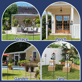 FAN-Torches easy-refill-funnel-included simplifies topping up fuel.
