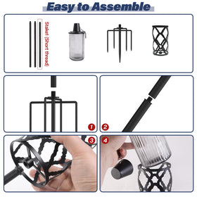 FAN-Torches romantic-outdoor-decor-torch creates inviting patios.
