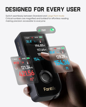 Fanttik A11 Ultra large font mode improves readability.