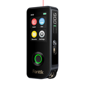 Fanttik A11 Ultra laser measure on workbench for quick distance checks.