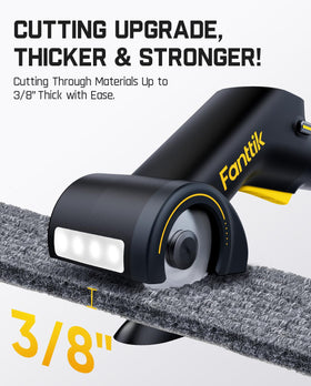 Fanttik C10 Pro BowGuide shows battery status during use.