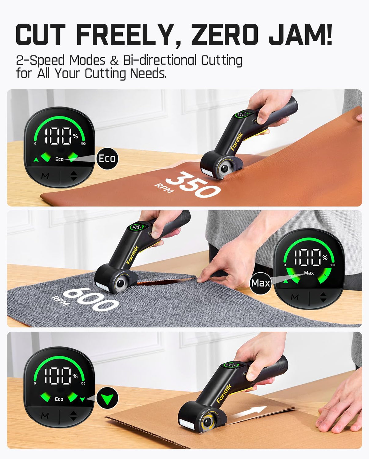 Fanttik C10 Pro BowGuide handles jams with bidirectional cutting.