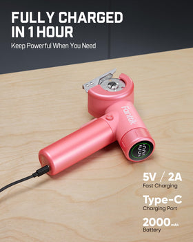 Fanttik C8 Nano 230 RPM power enables smooth cardboard and fabric cuts.