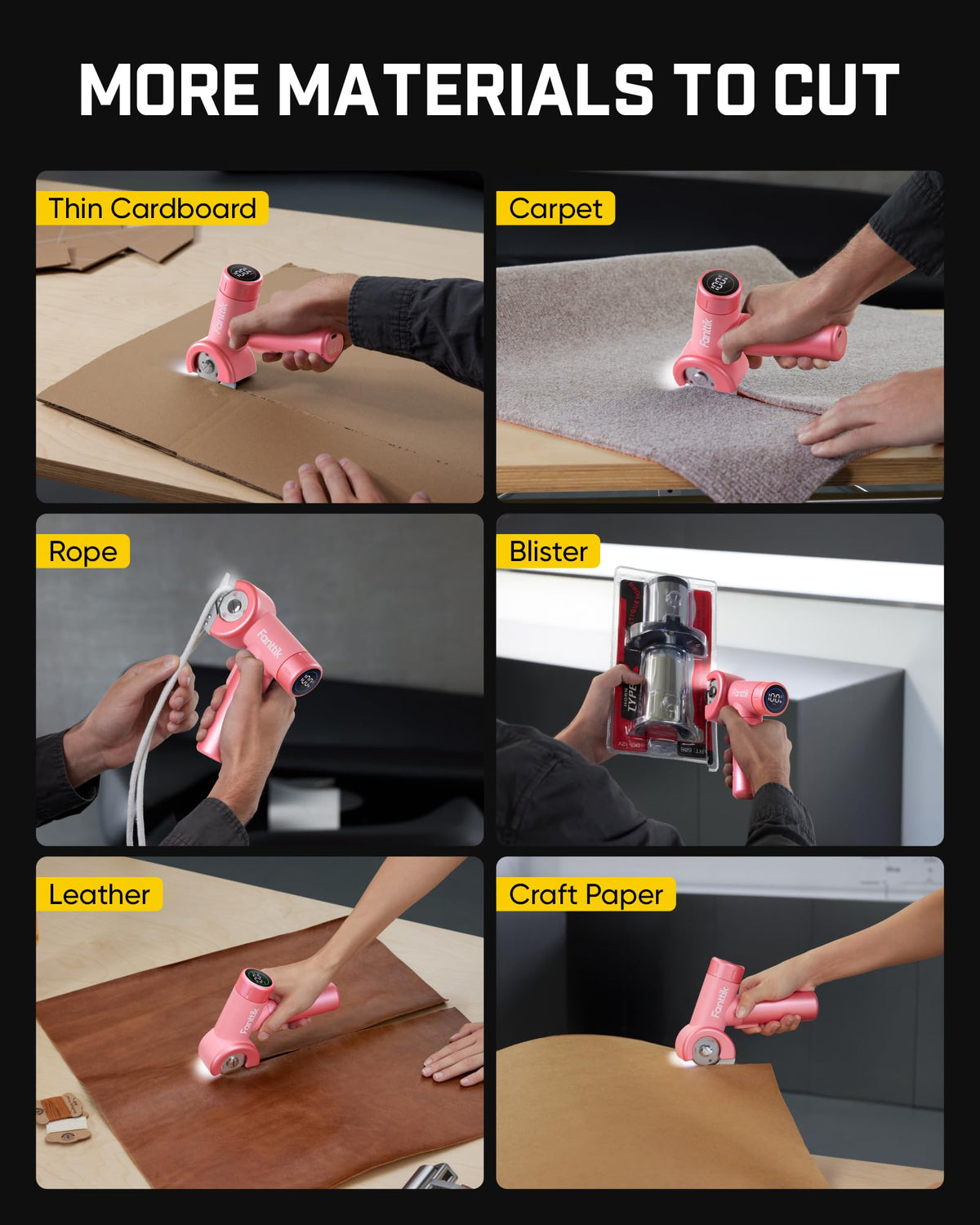 Fanttik C8 Nano Cut-through Cardboard for precise packaging trimming.