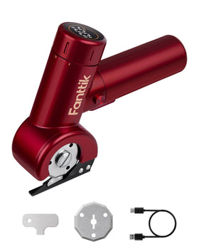 Fanttik C8 Nano cordless scissors with LED display show battery and speed for precise control.