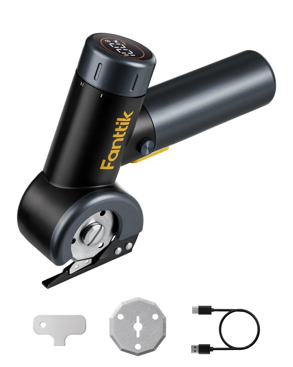 Fanttik C8 Nano Easyswap cordless scissors viewed from the front for precise control.
