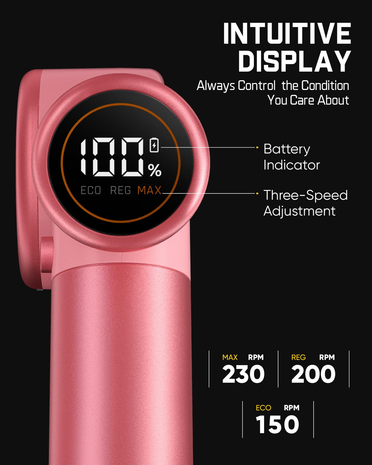 Fanttik C8 Nano Three-Speed Settings suit different materials.