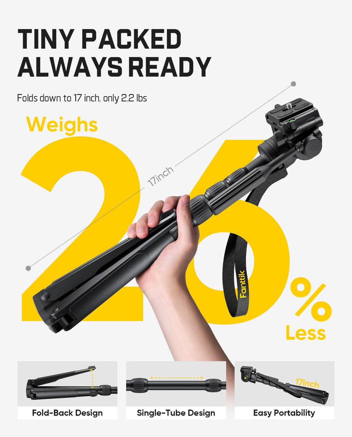 Fanttik DT10 Pro compact folding design for easy transport in a backpack