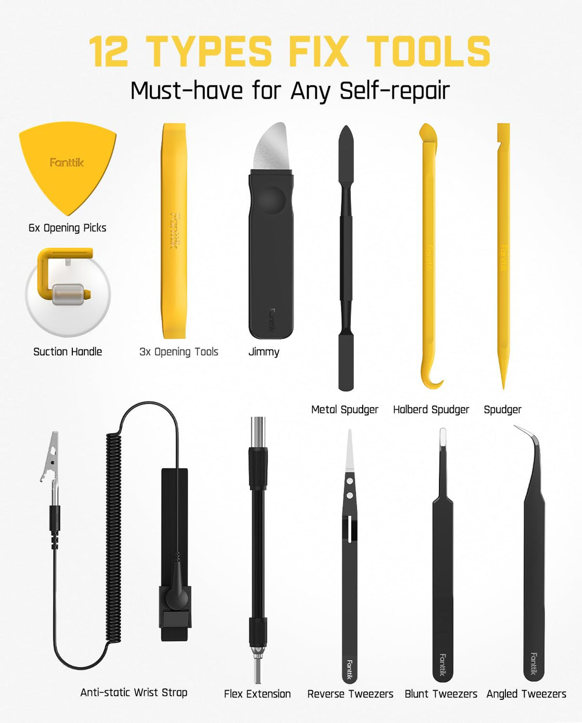 Fanttik E1 NEX compact kit fits phones, laptops, consoles.