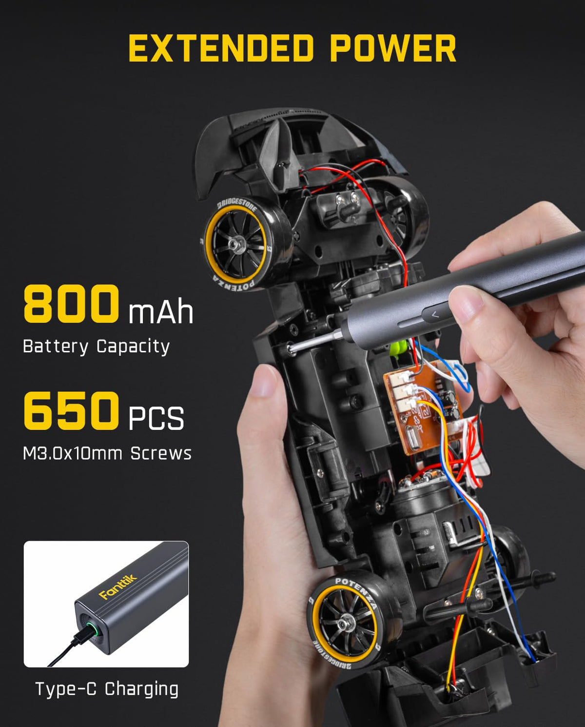 Integrated magnetic storage on Fanttik E2 Max Mini