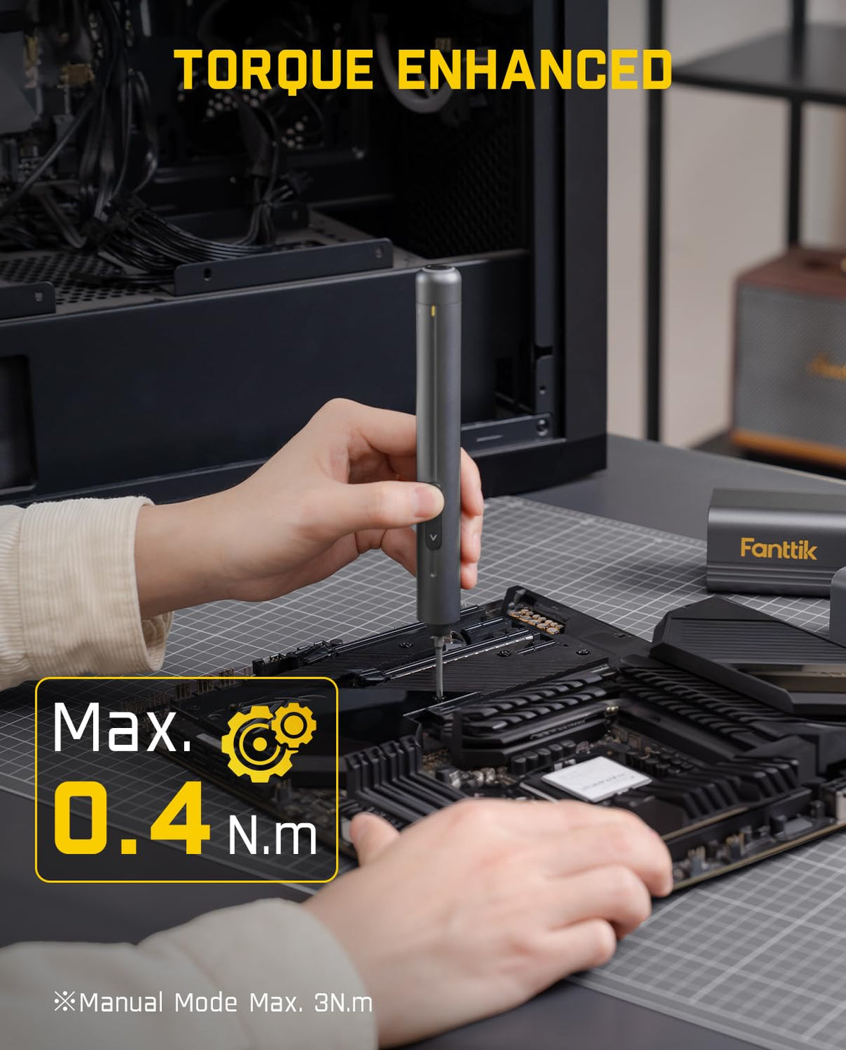 Compact Fanttik E2 Max with three torque settings for precision