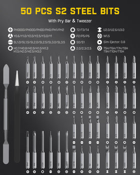Pry bar and ESD tweezers with Fanttik E2 Max Mini