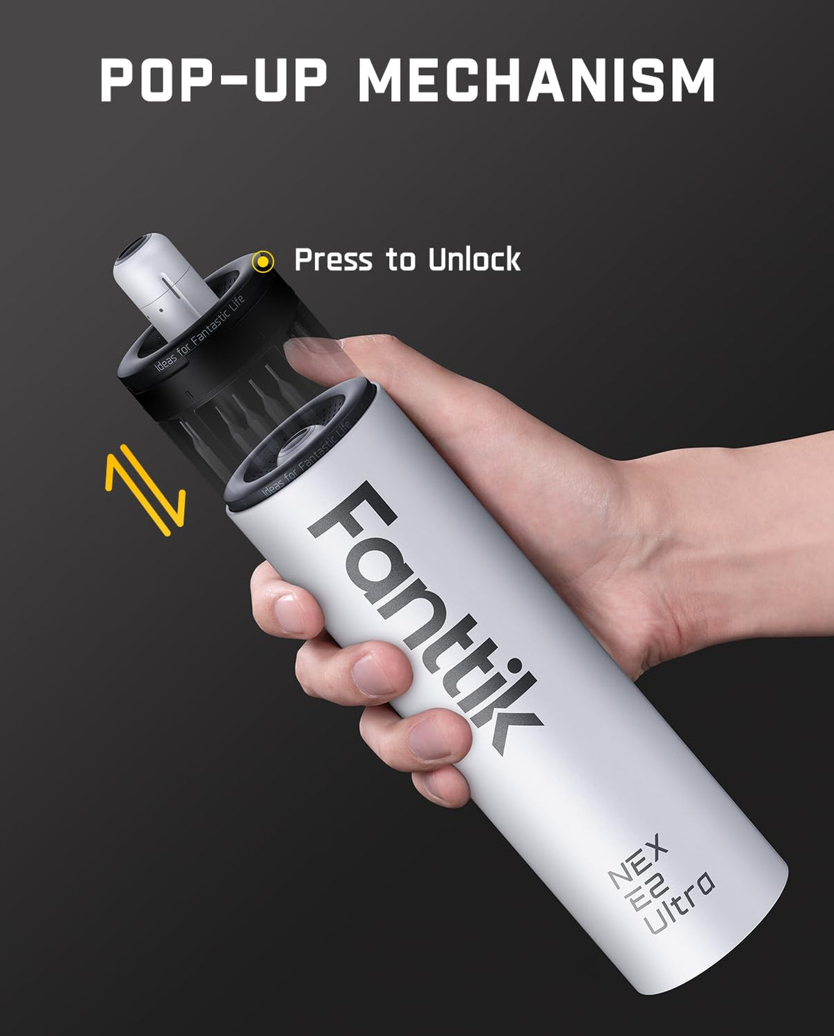 Fanttik E2 Ultra pry bar and tweezer included for small-item tasks