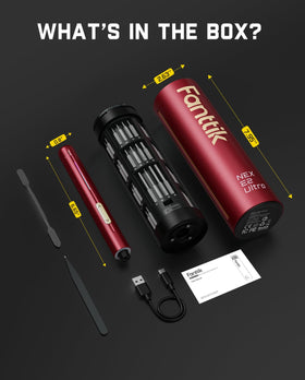 Fanttik E2 Ultra red design with ergonomic grip.
